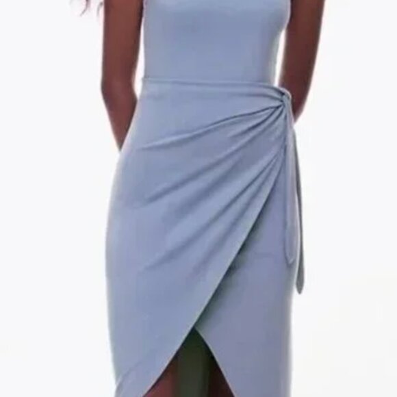 Aritzia Wilfred Saturn Midi Dress in Blue - Picture 1 of 4